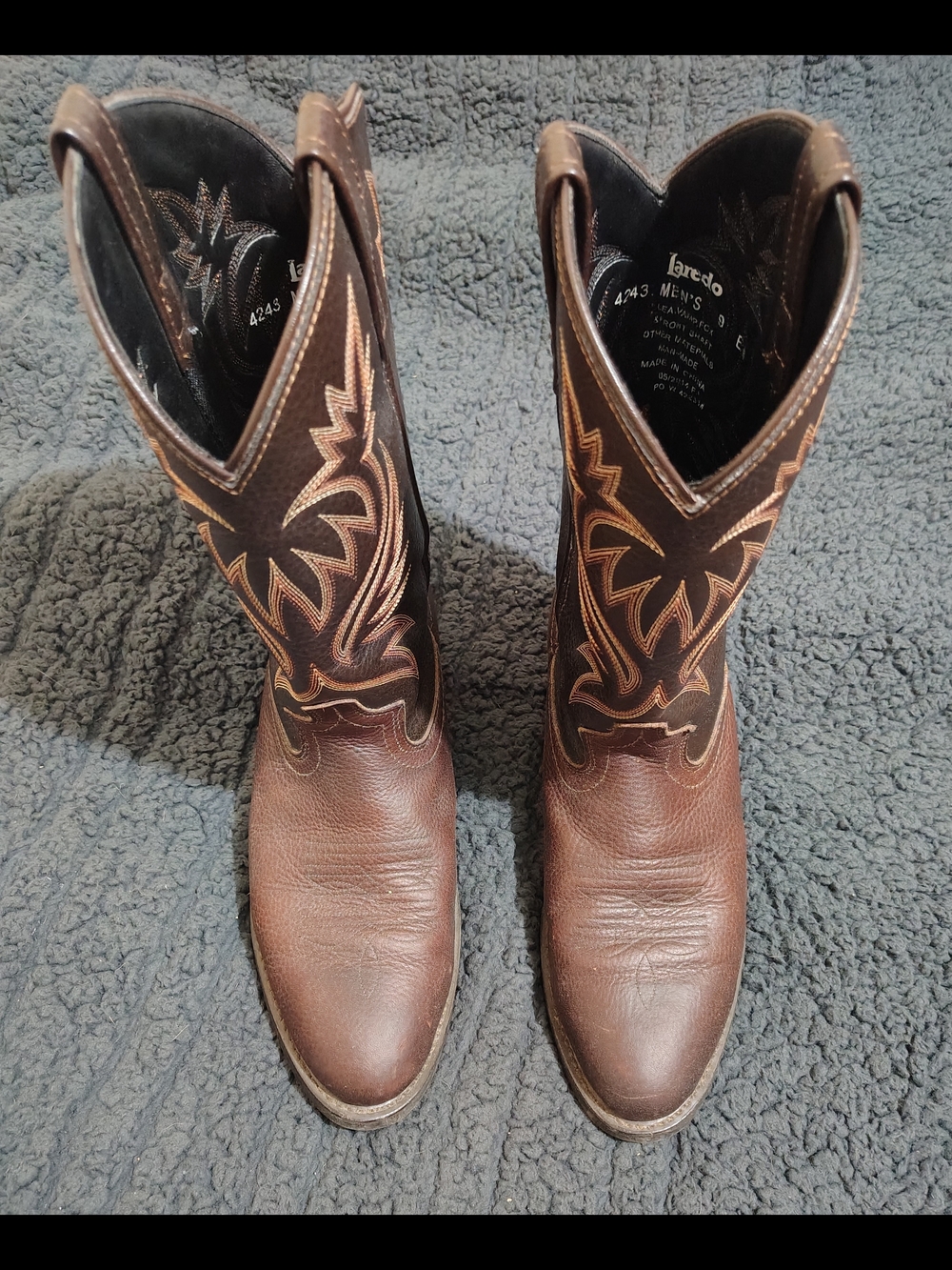 Laredo Men's Brown Leather Western Boots